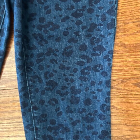 Talbots Slim Ankle Jeans Alluring Animal Leopard Print Size 8 with Stretch Denim - Picture 4 of 13